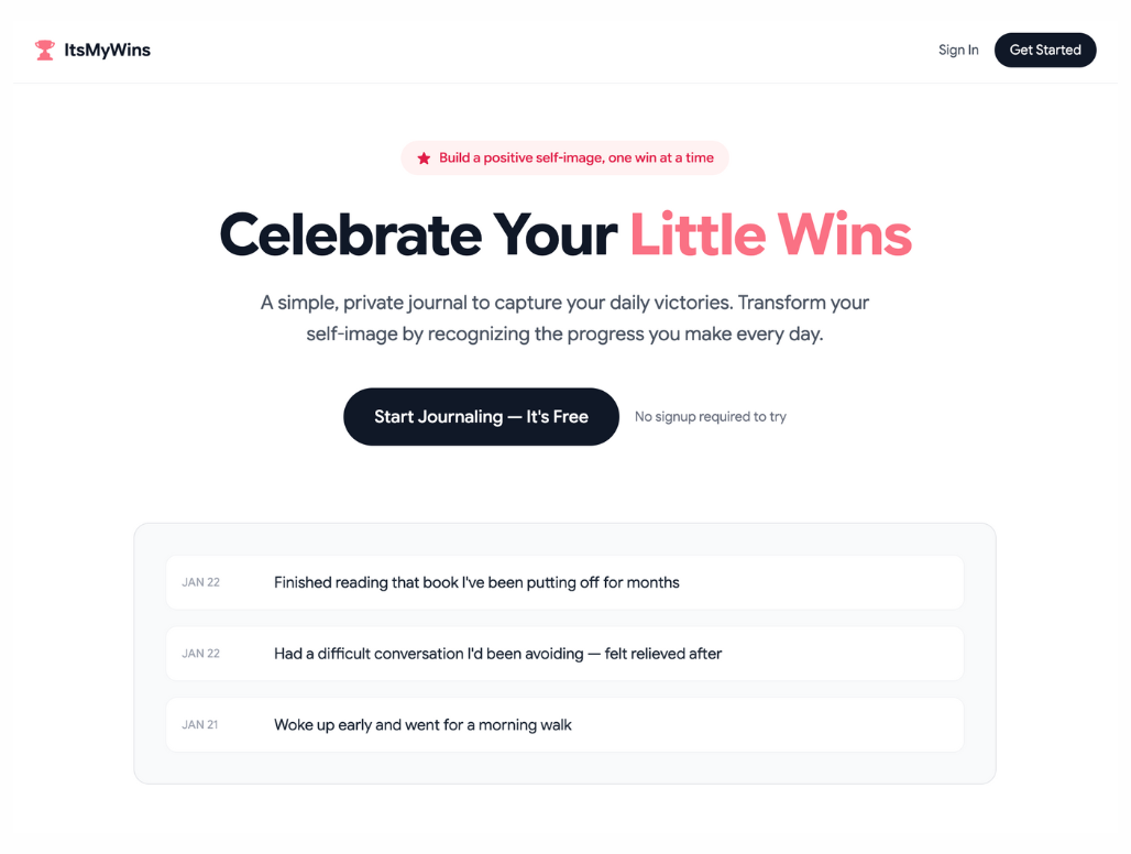 ItsMyWins screenshot